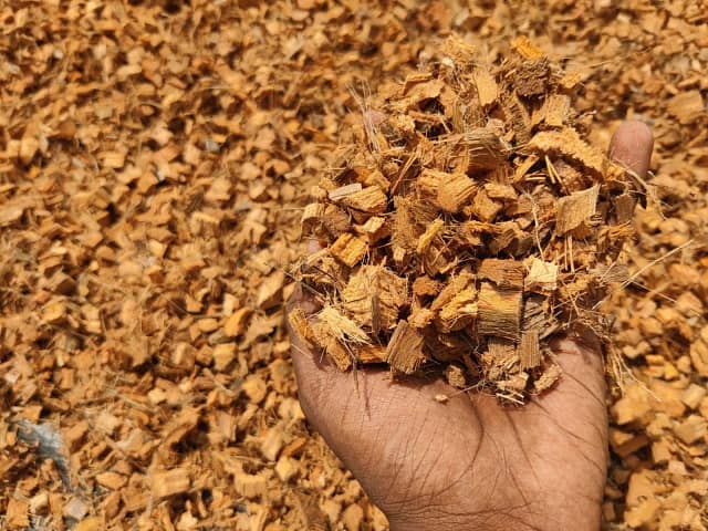 Coco husk chips wholesale Canada — coarse coconut husk substrate for greenhouse drainage and air porosity
